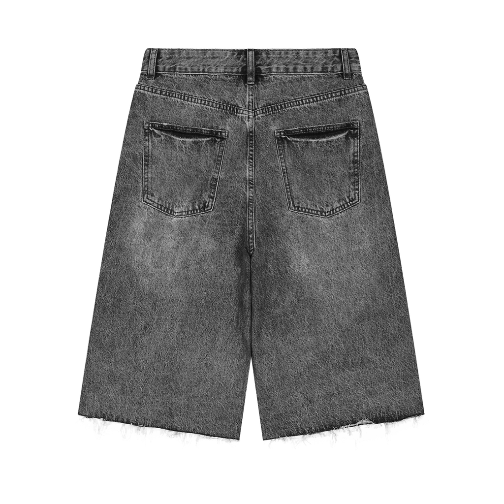 Vintage Wide Leg Denim Shorts